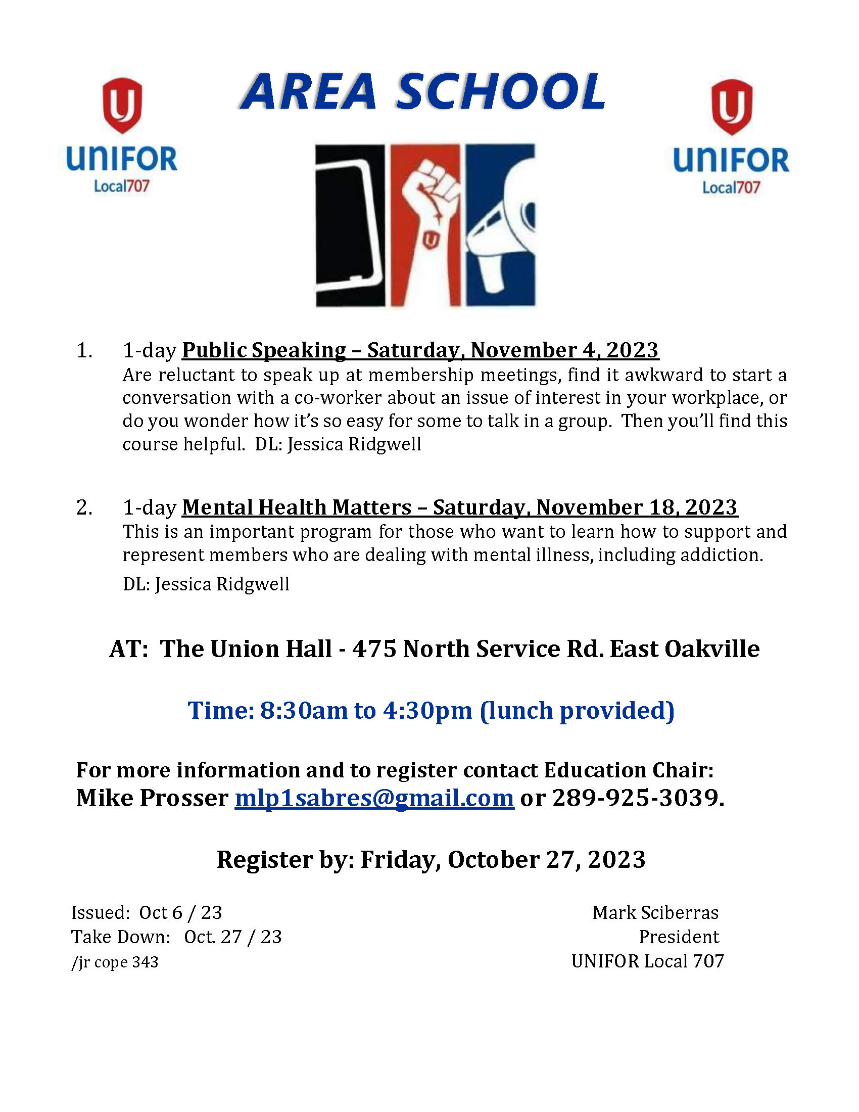 Unifor Local 707 Area School – Unifor 707